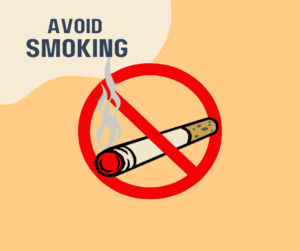 avoid smoking, smoking makes your voice hoarse